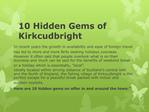 10 Hidden Gems of Kirkcudbright