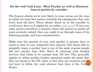 online cash loans