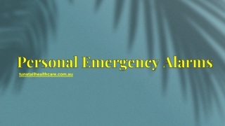 Personal Emergency Alarms