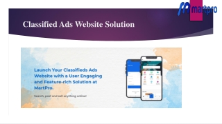 Classified Ads Website Solution