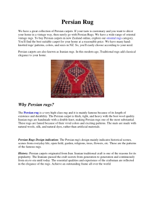 Persian Rug