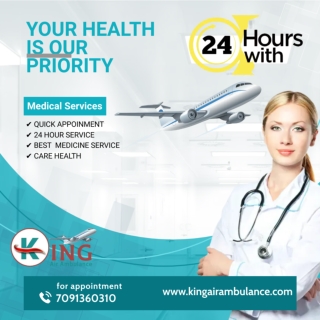 Take Anytime King Air Ambulance Service in Shilong with Imperative Care