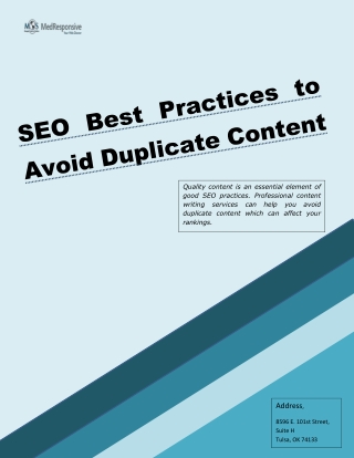 SEO Best Practices to Avoid Duplicate Content