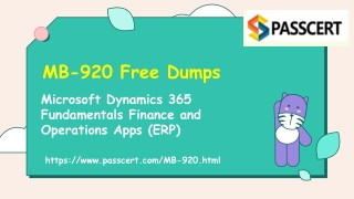 2022 Free Updated Microsoft MB-920 Real Dumps