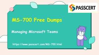 2022 Update Managing Microsoft Teams MS-700 Dumps Material