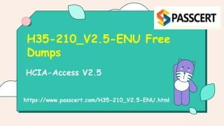 HCIA-Access V2.5 H35-210_V2.5-ENU Real Dumps