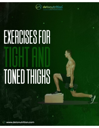 Exercises for Tight and Toned Thighs - Detonutrition