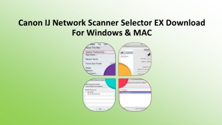 Canon IJ Network Scanner Selector EX Download For Windows & MAC