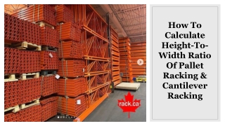 How To Calculate Height-To-Width Ratio Of Pallet Racking