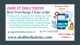 Readymade Freecharge Clone System - DOD IT SOLUTIONS