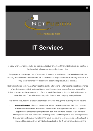 Managed IT Services In Los Angeles