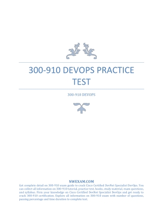 300-910 DEVOPS Practice Test