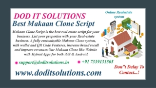 Readymade Makaan Clone System - DOD IT SOLUTIONS