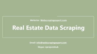 Real Estate Data Scraping