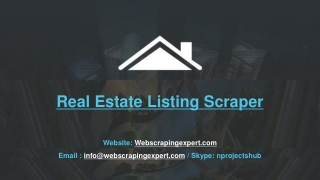 Real Estate Listing Scraper