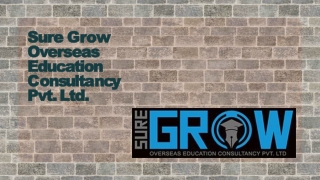 Sure Grow Overseas Education Consultancy PPT