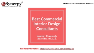 Best Commercial Interior Design Consultants