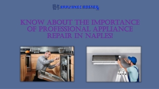 Hire The Professional  In Refrigerator Repair In Naples