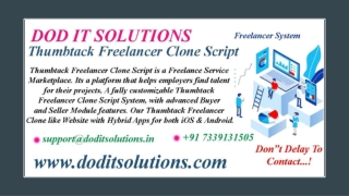 Readymade Thumbtack Freelancer System - DOD IT SOLUTIONS