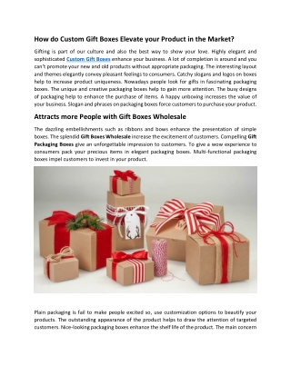 Custom Gift Boxes