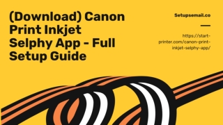 (Download) Canon Print Inkjet Selphy App - Full Setup Guide