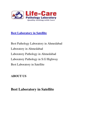 Laboratory Pathology in Satellite Ahmedabad-converted