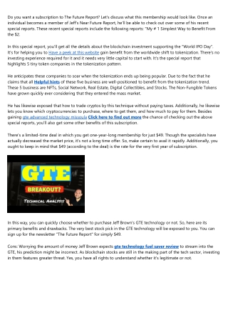 What's Up With Jeff Brown's “Gte” And “World Ipo Day” - Stock ...