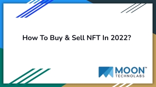 How to buy and sell NFT_