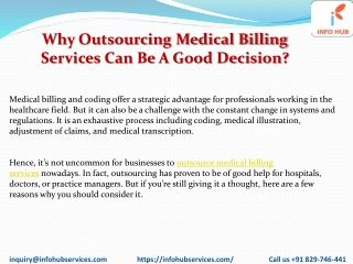Why Outsourcing Medical Billing Services Can Be A Good DecisionPDF