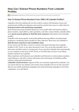 ahmadsoftware.com-How Can I Extract Phone Numbers From LinkedIn Profiles