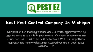 Best Pest Control Company In Michigan