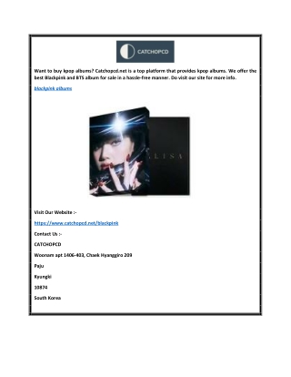 Blackpink Albums  Catchopcd.net