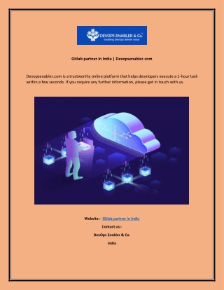 Gitlab partner in India  Devopsenabler