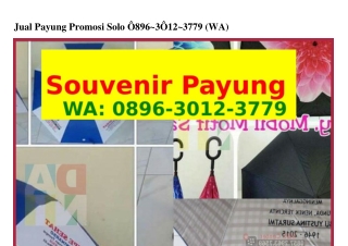 Jual Payung Promosi Solo (1)