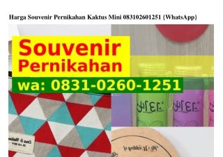 Harga Souvenir Pernikahan Kaktus Mini