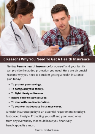 6 Reasons Why You Need To Get A Health Insurance