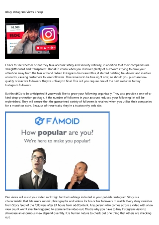 An Introduction to views on instagram story