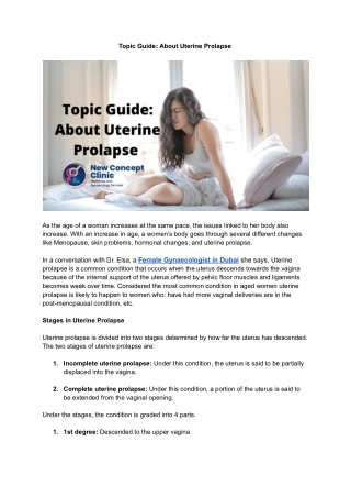 Topic Guide_ About Uterine Prolapse