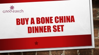 Looking for Bone China Dinner Set