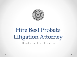 Hire Best Probate Litigation Attorney - Houston-probate-law.com