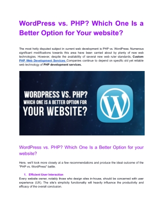 WordPress vs. PHP_ Which One Is a Better Option for Your website_.docx