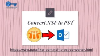 Convert NSF to PST