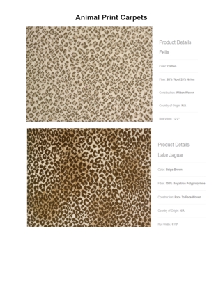 Get the Best Animal Print Carpets Online