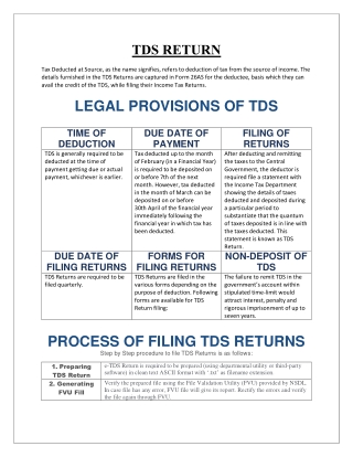 Startup TDS Return Filling - Startup-Movers