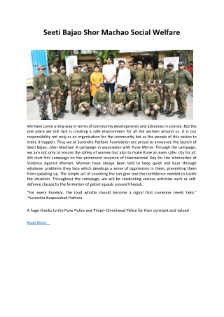 Social Welfare service Page 1