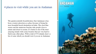 Best Places to Visit in Andaman & Nicobar Islands - Andaman Tourism