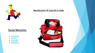 Manufacturer Of Loto Kit In India | Buy Loto Kit Online