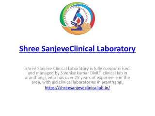 Shree Sanjeve Clinical Laboratory