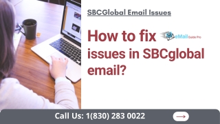 How to fix issues in SBCglobal email