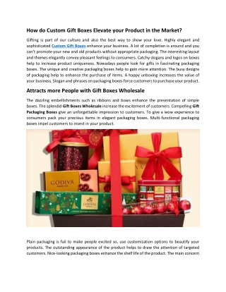Custom Gift Boxes